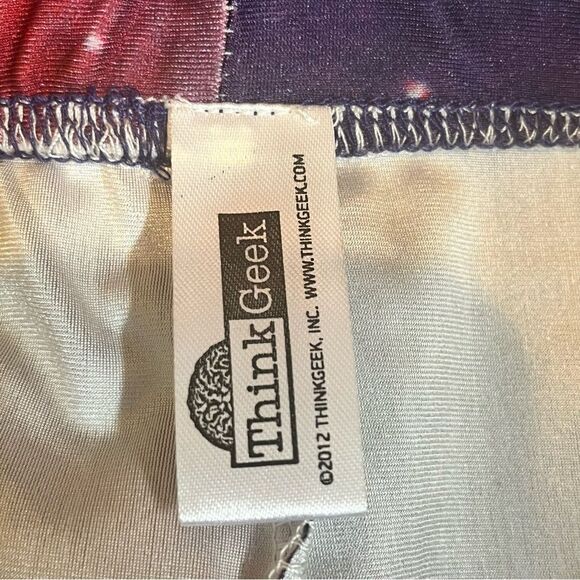 NEW Thinkgeek Pink & Purple Galaxy Printed Leggings One Size - Picture 6 of 7